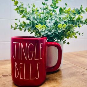 Rae Dunn Red 'Jingle Bells' Ceramic Holiday Mug